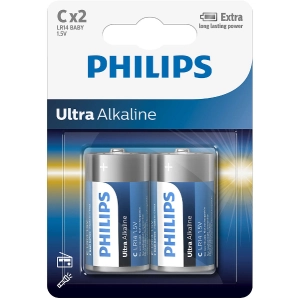 Acumulador / batería Philips Ultra Alkaline 2xC