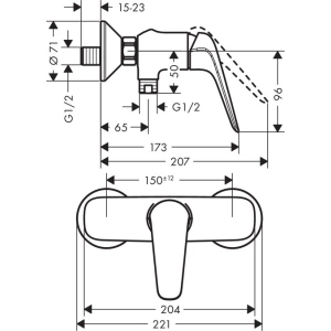 Hansgrohe Novus 71060000