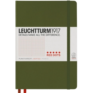 Bloc de notas Leuchtturm1917 Red Dots Notebook Green