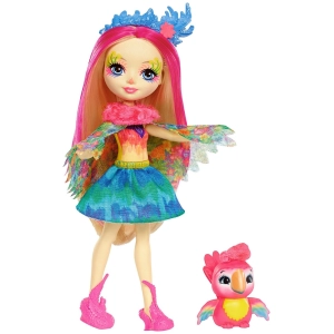 Muñeca Enchantimals Peeki Parrot FJJ21