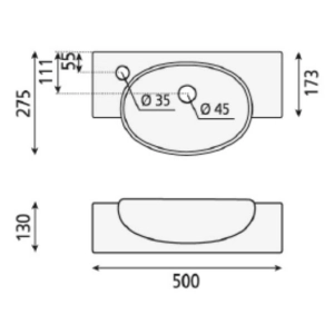 Lavabo BHD Avila 7003