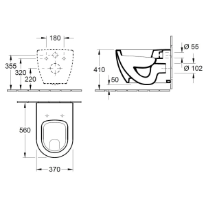 Inodoro Villeroy y Boch Verity 568010