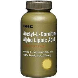 Quemador de grasa GNC Acetyl-L-Carnitine Alpha Lipoic Acid 60 cap