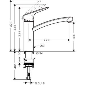 Batidora Hansgrohe MyCube M 13815000