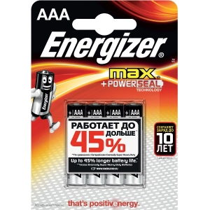 Acumulador / batería Energizer Max 4xAAA