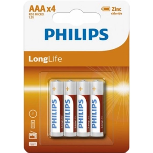 Acumulador / batería Philips Long Life 4xAAA