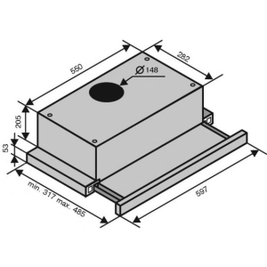 VENTOLUX Garda 60 BG 1000 TC LED