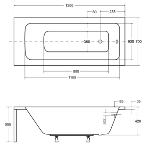 Besco Talia 130x70