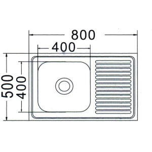 Fregadero MIRA MR 8050 L