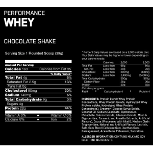 Optimum Nutrition Performance Whey 1.95 kg