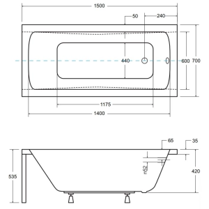 Besco Optima 150x70