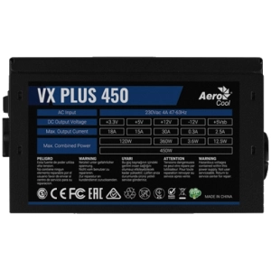 Fuente de alimentación Aerocool VX Plus 450W