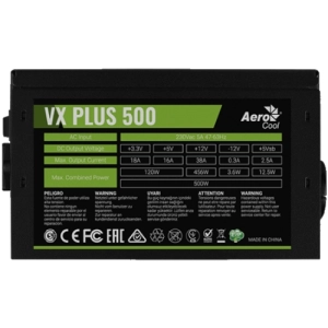 Fuente de alimentación Aerocool VX Plus 500W