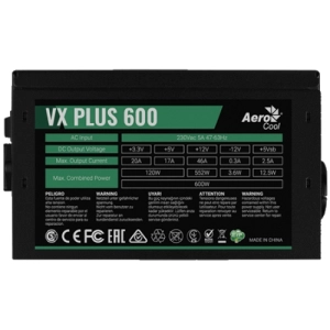 Fuente de alimentación Aerocool VX Plus 600W