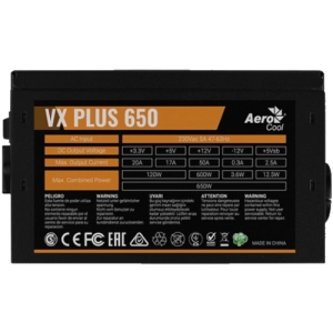 Fuente de alimentación Aerocool VX Plus 650W