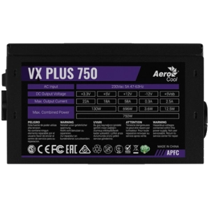 Alimentador Aerocool VX Plus 750W