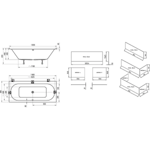 Ravak City Slim 180x80