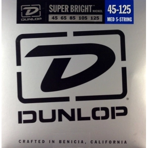 Cadenas Dunlop Super Bright Nickel Wound 5-String Bass 45-125