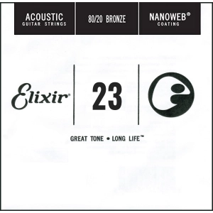 Cuerdas Elixir Acoustic Nanoweb 80/20 Bronze Single 23