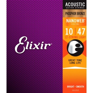 Cuerdas Elixir Acoustic Phosphor Bronze NW 12-String 10-47