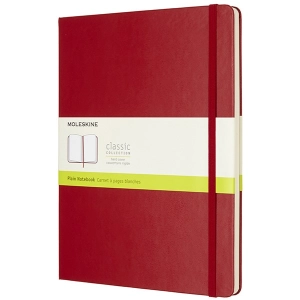 Bloc de notas Moleskine Plain Notebook Extra Large Red