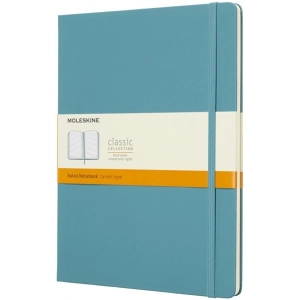 Bloc de notas Moleskine Ruled Notebook Extra Large Turquoise