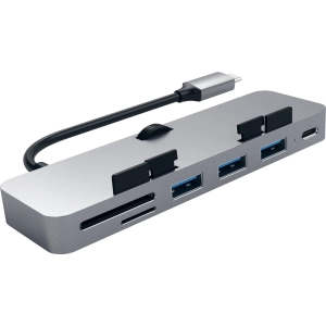 Lector de tarjetas / USB-hub Satechi Aluminum Type-C Clamp Hub Pro