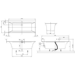 Villeroy & Boch Squaro Edge 12 170x75