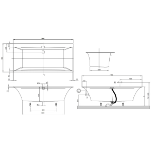 Villeroy & Boch Squaro Edge 12 190x90