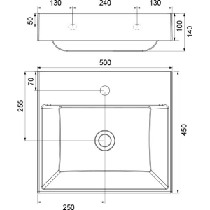 Lavabo Ravak Natural 500