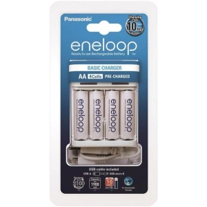 Panasonic Basic USB Charger + Eneloop 4xAA 1900 mAh