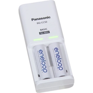 Cargador de batería Panasonic Compact Charger + Eneloop 2xAA 1900 mAh