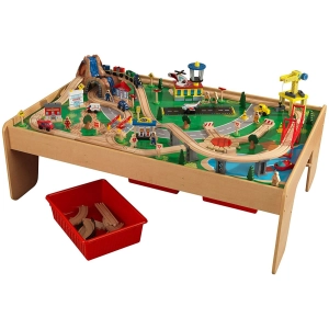 Seguimiento automático / ferrocarril KidKraft ​​Waterfall Mountain Train Set and Table 17850