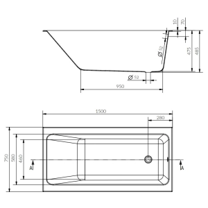 Cersanit Crea 150x75