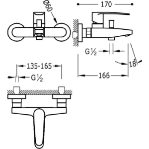 Mezclador Tres Flat-tres 20417001