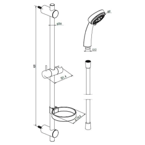 Sistema de ducha Damixa Contour 760100310