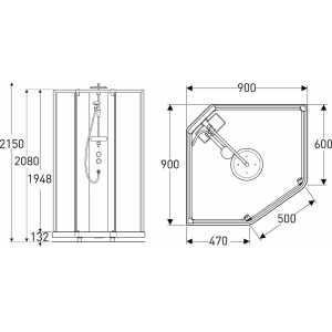 Ido Showerama 10-5 90x90