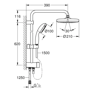 Grohe New Tempesta 210 26381001