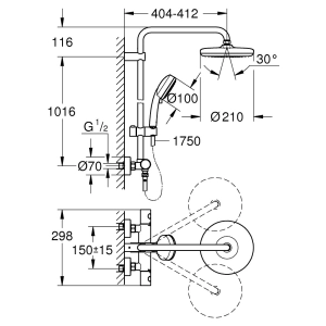 Grohe Tempesta Cosmopolitan 210 27922001