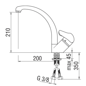 Nobili Rubinetterie Hera HE24113-CR