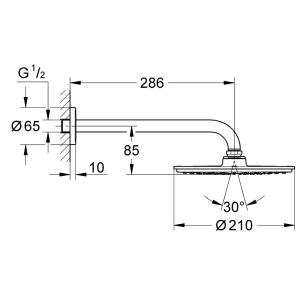 Grohe Rainshower Cosmopolitan 210 26052000