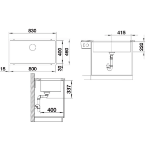 Blanco Subline 800-U 523141