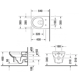 Inodoro Duravit DuraStyle 45620900A1