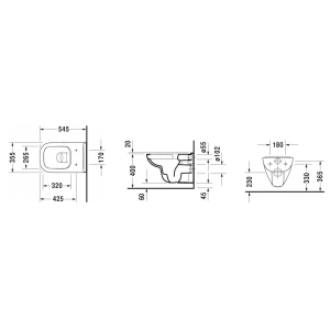 Inodoro Duravit D-Code 25700900002