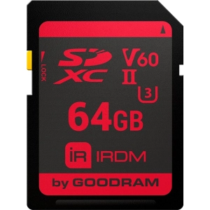 Tarjeta de memoria GOODRAM SDXC IRDM V60 UHS II U3 64Gb