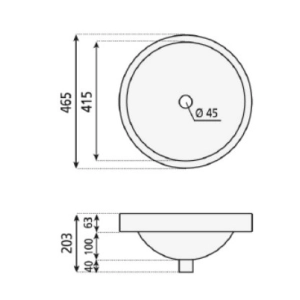 Lavabo BHD Lille 7023