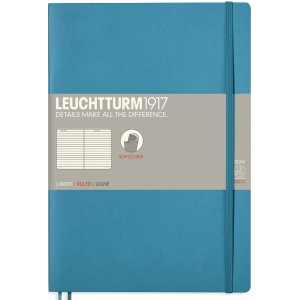 Bloc de notas Leuchtturm1917 Ruled Notebook Composition Nordic Blue