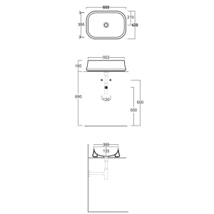 Lavabo Simas Sharp SH 08