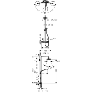 Hansgrohe Croma Select E 180 27257000