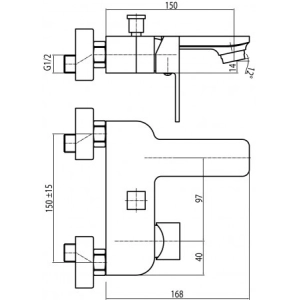 Mezclador Valvex Loft 2454930